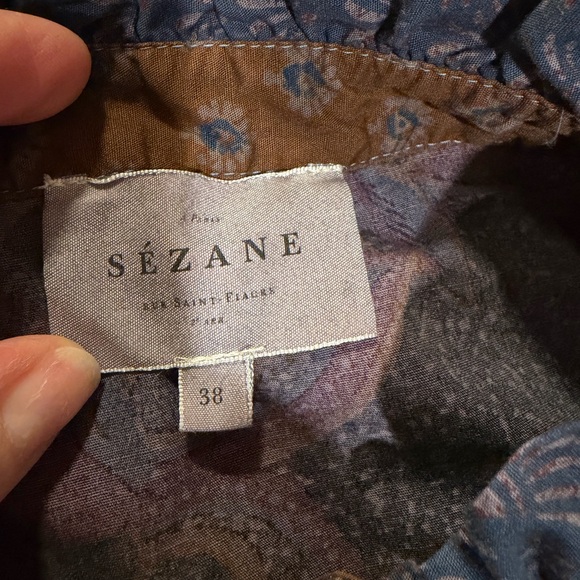 Sezane Ruffled Front Blouse - Picture 5 of 5